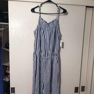 Old Navy Sleeveless Striped Jumpsuit